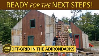 HUGE RETAINING WALLS FOR GREEN ROOF DOME HOME ARE DONE!