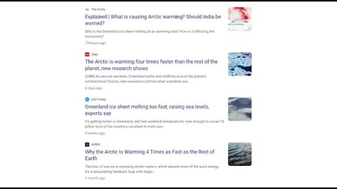 Collapse Of The Arctic Melting Scam