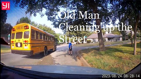 Old Man Cleaing the Streets