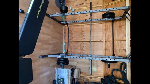 Fitness Reality Squat Rack Combo with Lat Pull-Down and Cable Cross Over Attachment