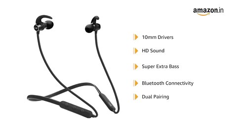 boAt Rockerz 255 Pro+ Bluetooth in-Ear Earphones with Upto 40 Hours Playback,(Active Black)