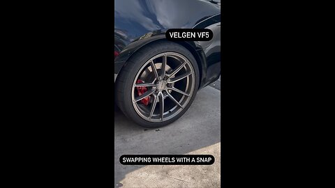 Swapping wheels is just this easy