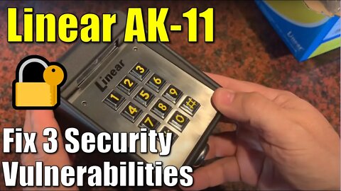 ✅ Linear AK-11 Keypad ● Security Flaws! How to Protect When Installing On Your Gate!