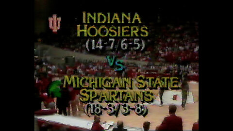 February 18, 1988 - College Basketball: Michigan State at Indiana