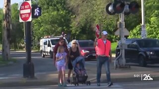 Even crossing guards look forward to the first day of school