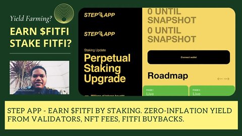 Step App - Earn $FITFI By Staking. Zero-Inflation Yield From Validators, NFT Fees, FITFI Buybacks.