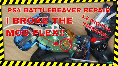 PS4 BattleBeaver Digital Trigger Repair And I Break The Mod!!
