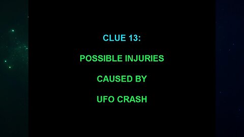 Clue 13 (The "Alien Interview" Video Analysis 2013/2014/2015)