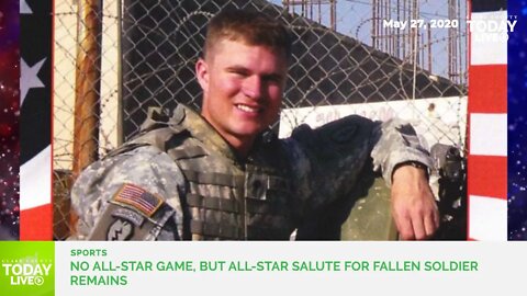No all-star game, but all-star salute for fallen soldier remains