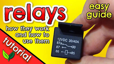 What are Relays? How do RELAYS work? How to use 4 pin and 5 pin Relays - an easy TUTORIAL by VOGMAN