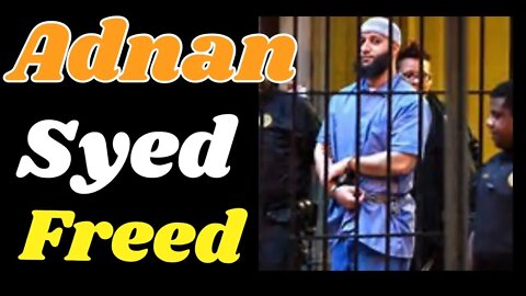 Adnan Syed Freed! Thoughts? Let's chat.