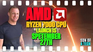 AMD Ryzen 7000 Zen 4 CPU Has A September 27th Launch Date - 175