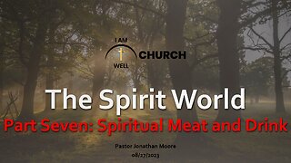 I AM WELL Church Sermon #11 "The Spirit World" (Part 7 "Spiritual Meat and Drink") 08/27/2023