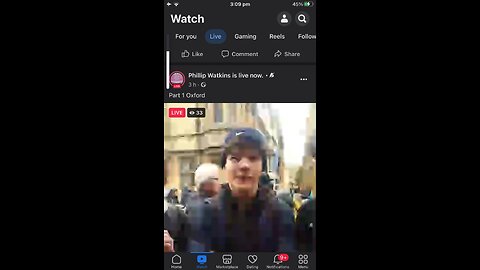 Facebook blocking live stream of 15 min cities protest Oxford