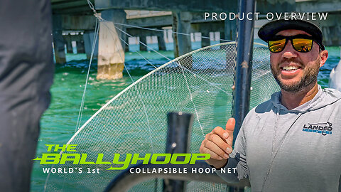 Must See Cast Net Alternative! Ballyhoop Collapsible Hoop Net Saltwater Fishing Product Overview
