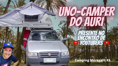 Uno-camper do Auri com barraca de této e toldo de porta-malas #unohome #barracadeteto #campingrs