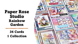 Paper Rose Studio | Rainbow Garden | 34 Cards 1 Collection