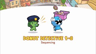 Puzzles Level 1-8 | CodeSpark Academy learn Sequencing in Donut Detective | Gameplay Tutorials