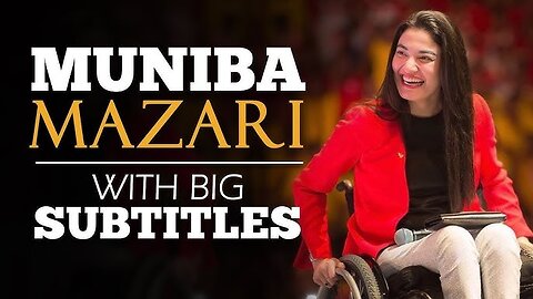 ENGLISH SPEECH _ MUNIBA MAZARI_ Motivational Words (English Subtitles)