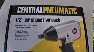 Saturday Projects™.com | Harbor Freight Central Pneumatic 1/2" Air Impact Wrench for Wheel Removal