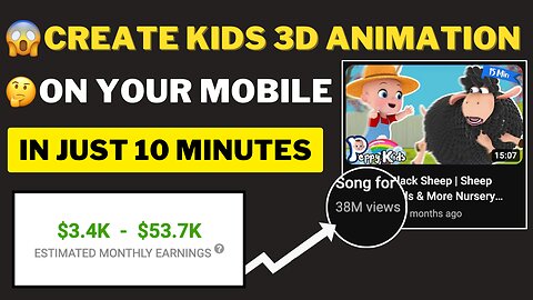How to Create Kids Learning Animation Video and Earn $6,839/month: Step-by-Step Guide