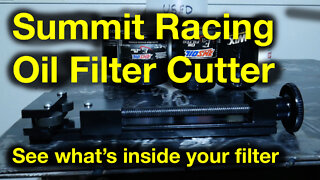 Summit Oil Filter Cutter Demonstration and Review - See what's in your filter!