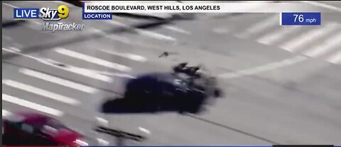 Live: Reporter Horrified when Motorcyclist Cartwheels OVER Car at 130 MPH