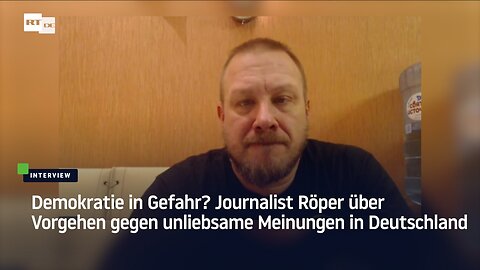 Demokratie in Gefahr? Journalist Röper über Vorgehen gegen unliebsame Meinungen in Deutschland