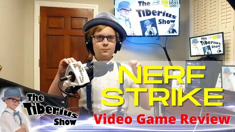 Nerf Strike Video Game Review Tiberius Boy Kid Video Game Reviewer