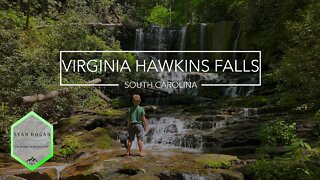 Virginia Hawkins Falls Hike, SC -- 4K Cinematic