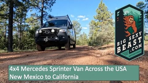 4x4 Mercedes Sprinter Van across the USA