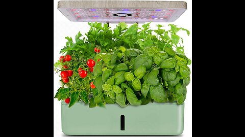 DUESI 12Pods Hydroponics Growing System, Upgrade Indoor Herb Garden 2.0 with Grow Light, Plants...
