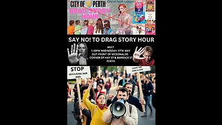 Say No to Drag Story Time for Children at the City of Perth