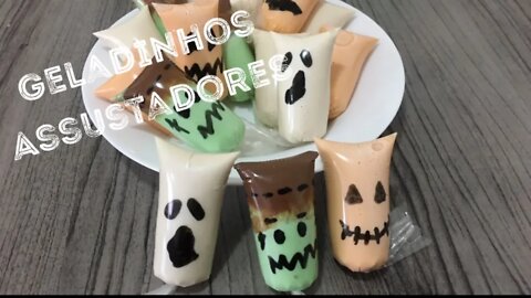 Geladinhos Assustadores !! - Para você congelar de Medo - Receitas para Halloween