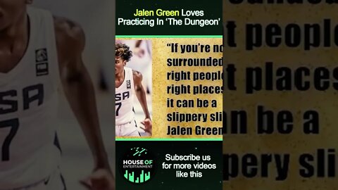 'The Dungeon' is Where Jalen Green Practices Every Day #Short