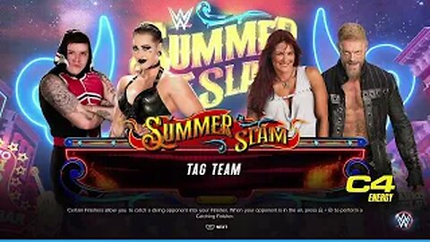 Dominik Mysterio & Rhea Ripley vs Lita & Edge Summerslam WWE 2K23 PS5 DLC WWE 2k23 ppsspp WWE 2K