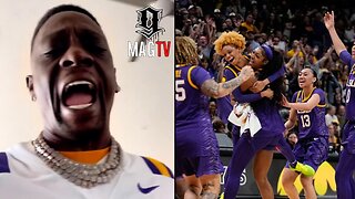 "Larry Bird Come Get Yo Daughter" Boosie Goes Off During LSU Women's Championship Game! 🏀