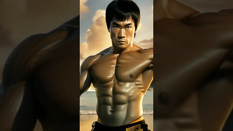 Bruce Lee Muscles In Boracay Philippines AI Generated Video