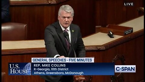 Rep. Mike Collins Addresses Veterans Appropriations Bill
