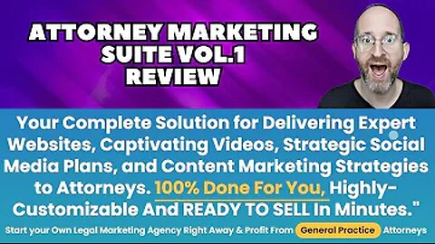 Attorney Marketing Suite Vol 1 review -🚀 Start your own Legal Marketing Agency today