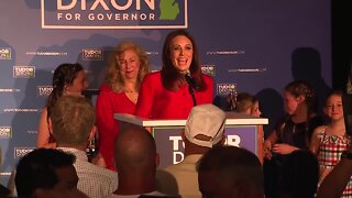 Tudor Dixon speaks after winning GOP nomination for Michigan governor