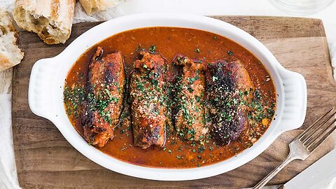 Italian Beef Braciole Recipe (Involtini) // Stuffed Sirloin Steak Roulades