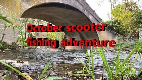 October motorcycling creek fishing adventure. Riding my Honda PCX150 scooter.