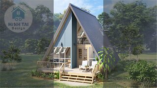 A-frame Cabin House Tour - Tiny Small House Design Ideas - Minh Tai Design 29 Shorts
