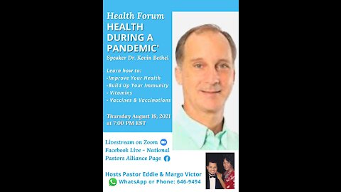 Health Forum - 'Health During a Pandemic'