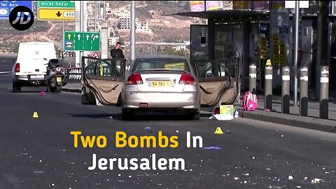 At bus stops in Jerusalem, two bombs detonate