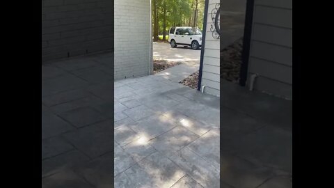 Our new patio finally poured!