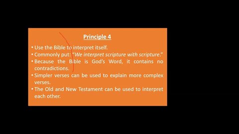 Principles of Biblical interpretation
