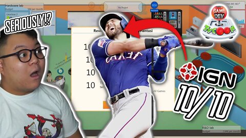 THEY RATED MY BASEBALL GAME A 10/10!? - Game Dev Tycoon