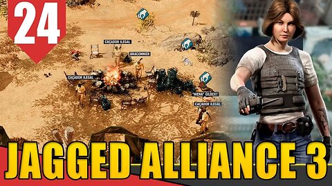 Acampamento dos CAÇADORES ILEGAIS - Jagged Alliance 3 #24 [Gameplay PT-BR]